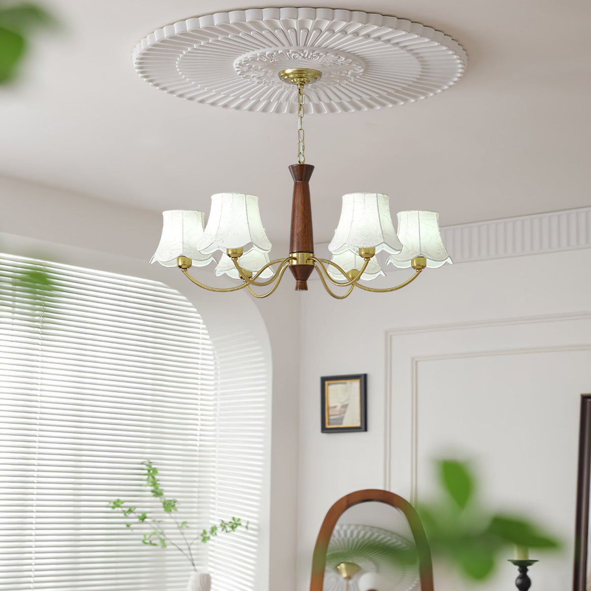 Aveline Fabric Shade Chandelier