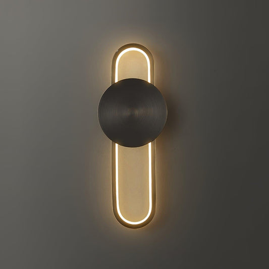 Ellara Brass Arc Wall Light