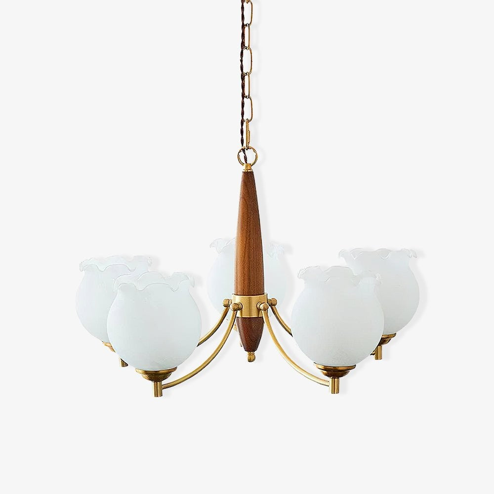 Florent Tulip Glass Chandelier