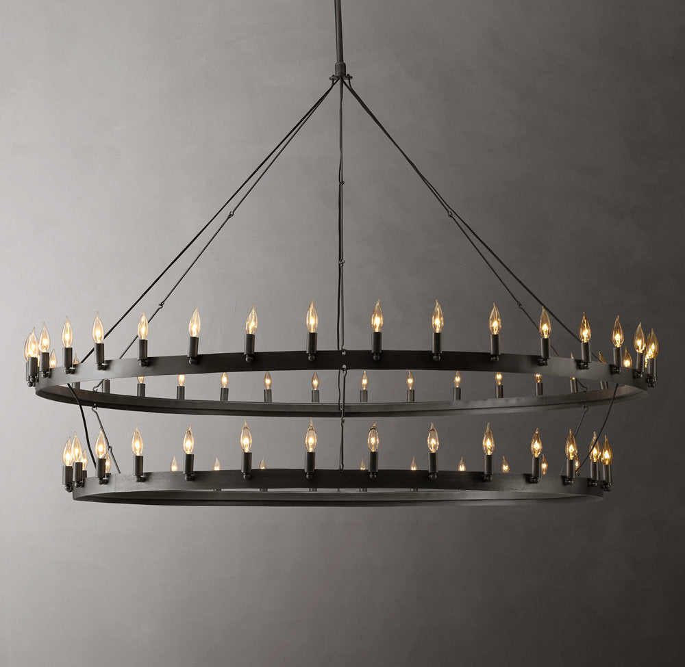 Forgecrest Two-Tier Candelabra Chandelier