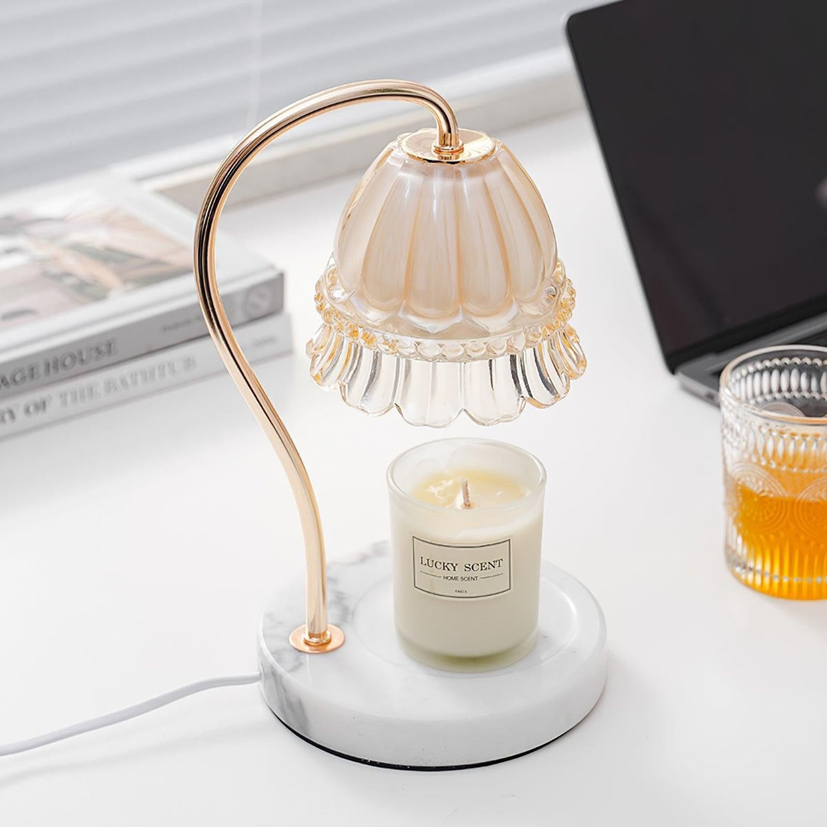Marbelle Candle Warmer Table Lamp