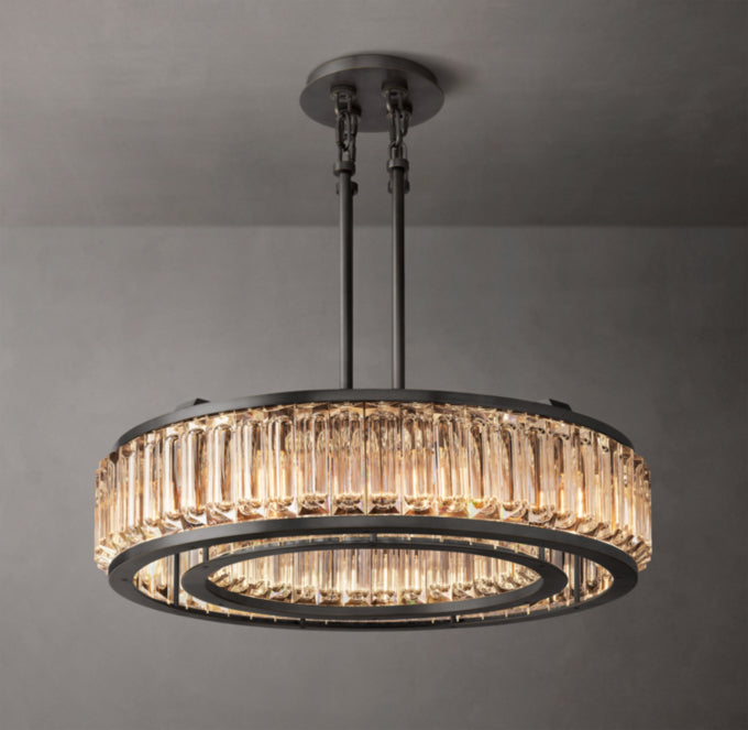 Optical Crystal Crown Chandelier