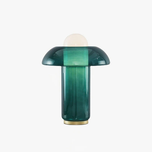 Verdant Glow Mushroom Table Lamp