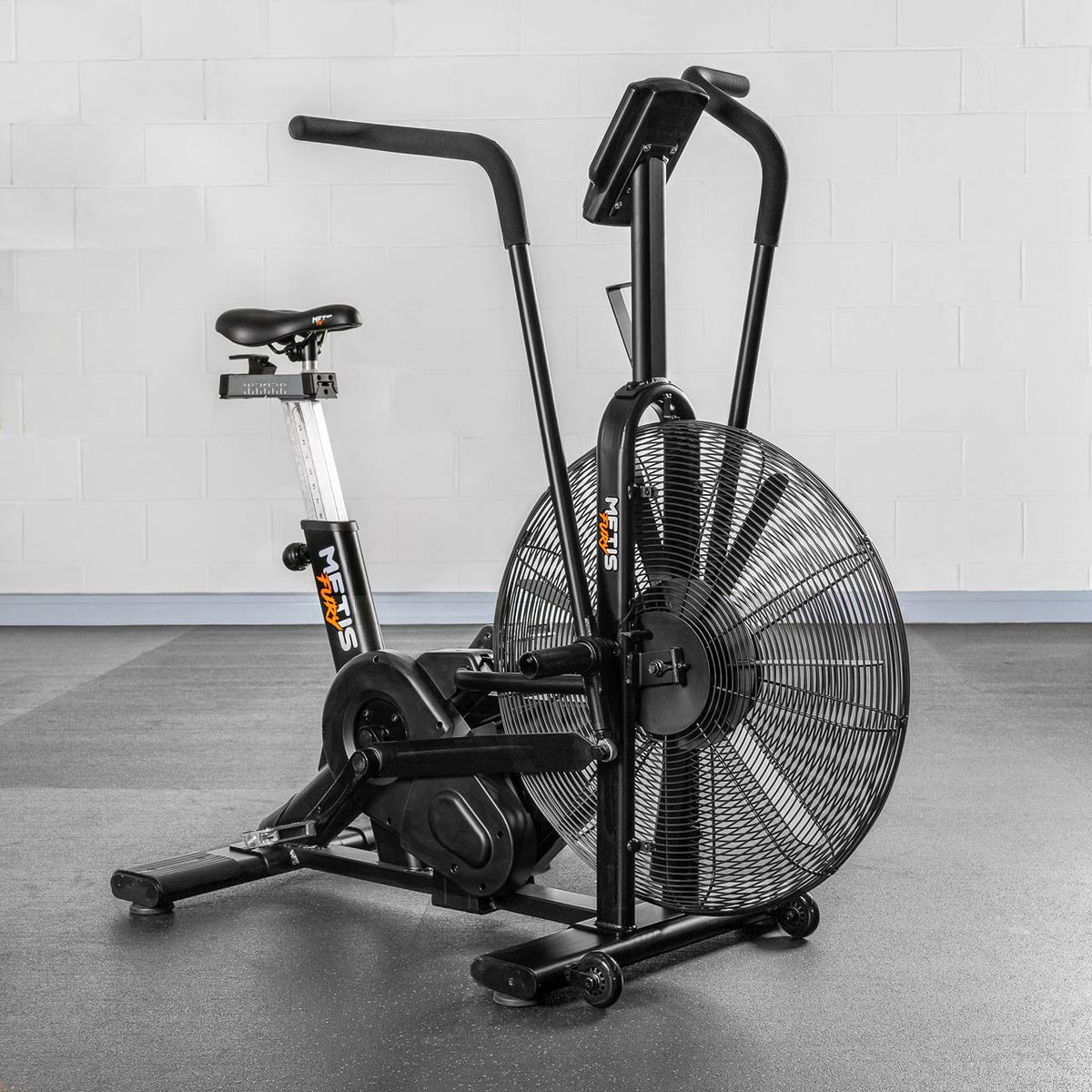 METIS FURY Air Exercise Bike, Air Resistance Stationary Bike for CrossFit, Home & Gym Cardio Equipment, 7 Training Programs