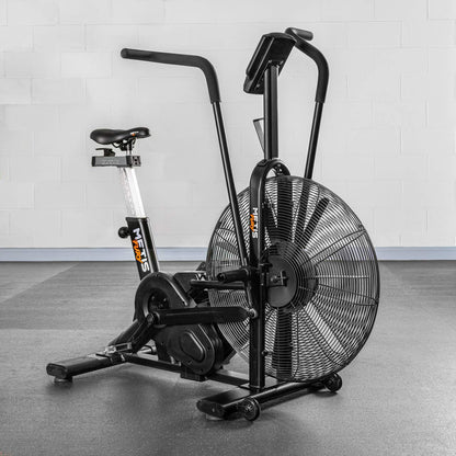 METIS FURY Air Exercise Bike, Air Resistance Stationary Bike for CrossFit, Home & Gym Cardio Equipment, 7 Training Programs