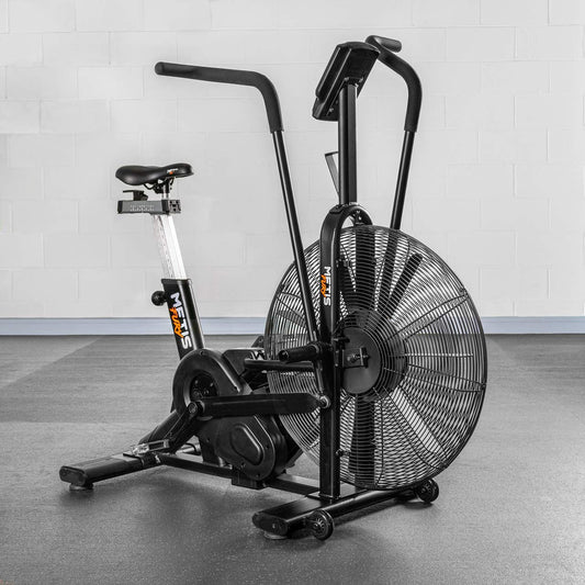 METIS FURY Air Exercise Bike, Air Resistance Stationary Bike for CrossFit, Home & Gym Cardio Equipment, 7 Training Programs