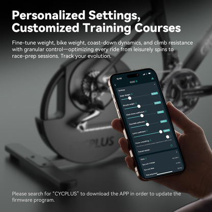 CYCPLUS R200 Smart Indoor Bike Trainer, 2200W, 19% Gradient, Virtual Shifting, Uphill/Downhill Simulation, Super Quiet