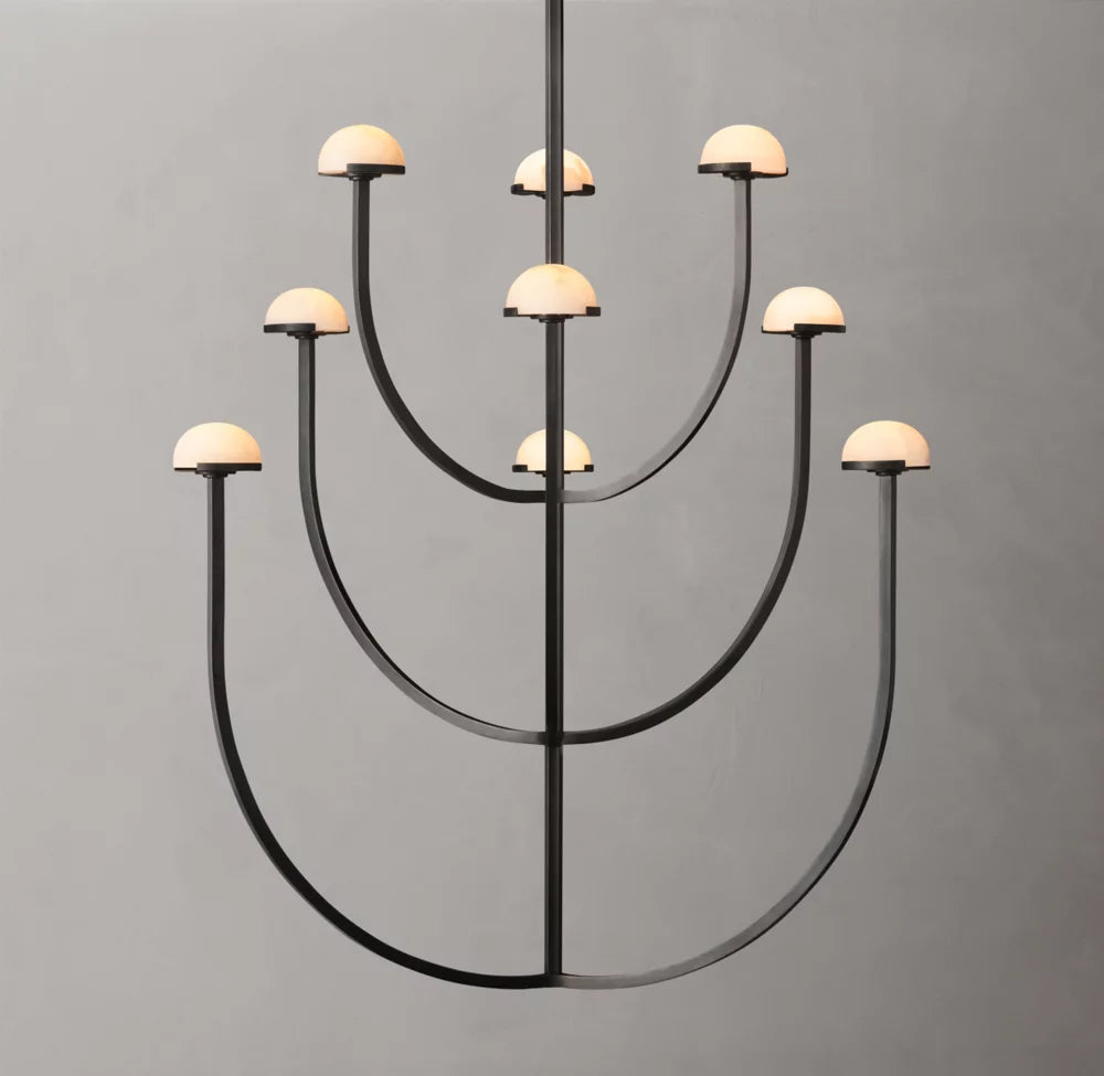 Alabaster Cascade LED Chandelier
