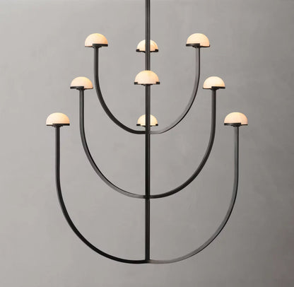 Alabaster Cascade LED Chandelier