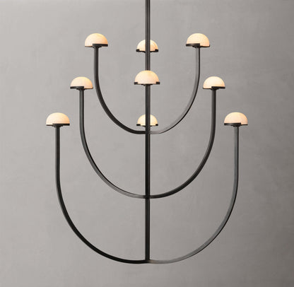 Alabaster Cascade LED Chandelier