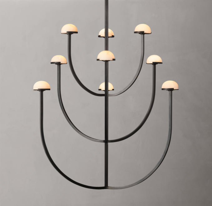 Alabaster Cascade LED Chandelier