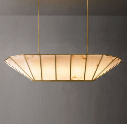Alabaster Pavilion Linear Chandelier