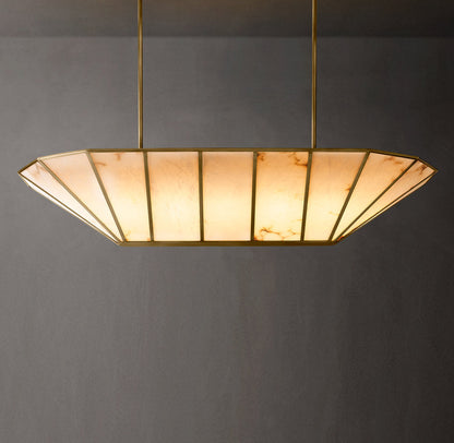 Alabaster Pavilion Linear Chandelier