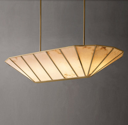 Alabaster Pavilion Linear Chandelier