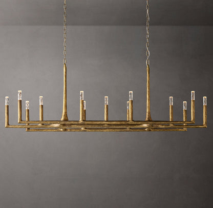 Alder Forge Linear Glass Chandelier