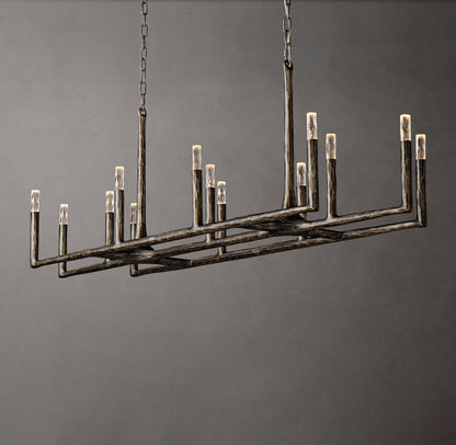 Alder Forge Linear Glass Chandelier