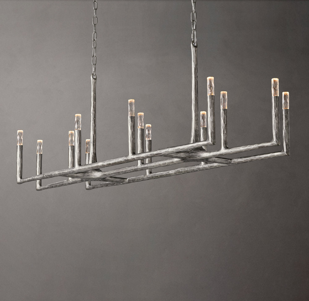 Alder Forge Linear Glass Chandelier