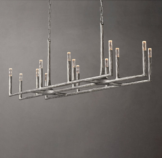 Alder Forge Linear Glass Chandelier