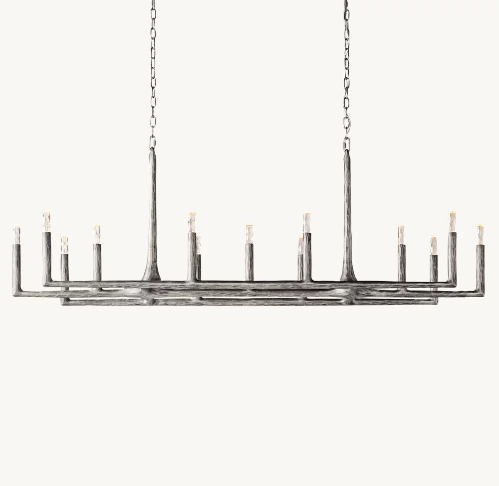 Alder Forge Linear Glass Chandelier