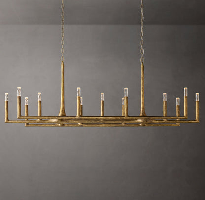 Alder Forge Linear Glass Chandelier