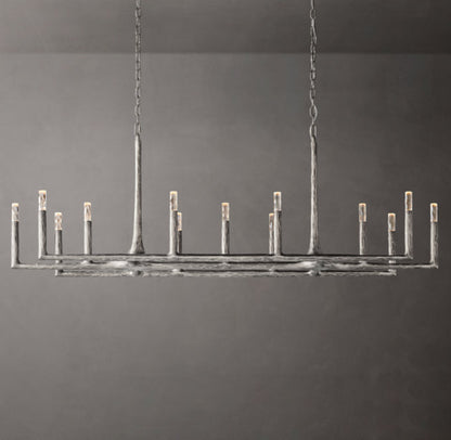 Alder Forge Linear Glass Chandelier