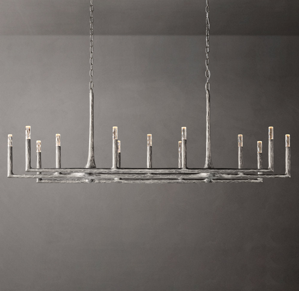 Alder Forge Linear Glass Chandelier