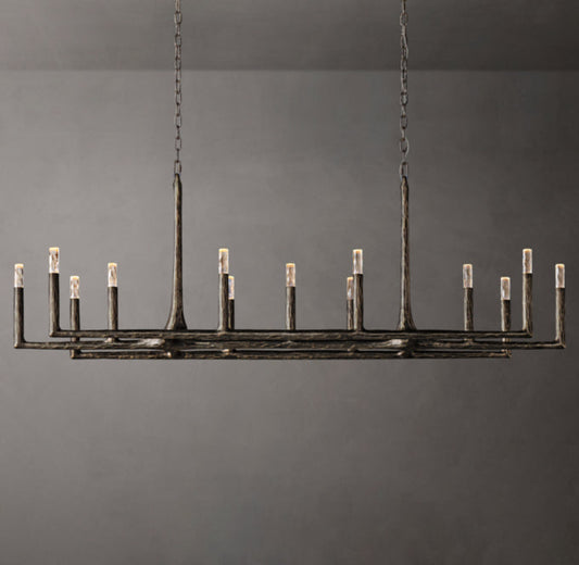 Alder Forge Linear Glass Chandelier