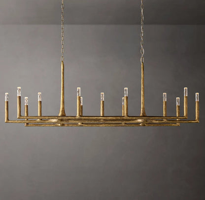 Alder Forge Linear Glass Chandelier