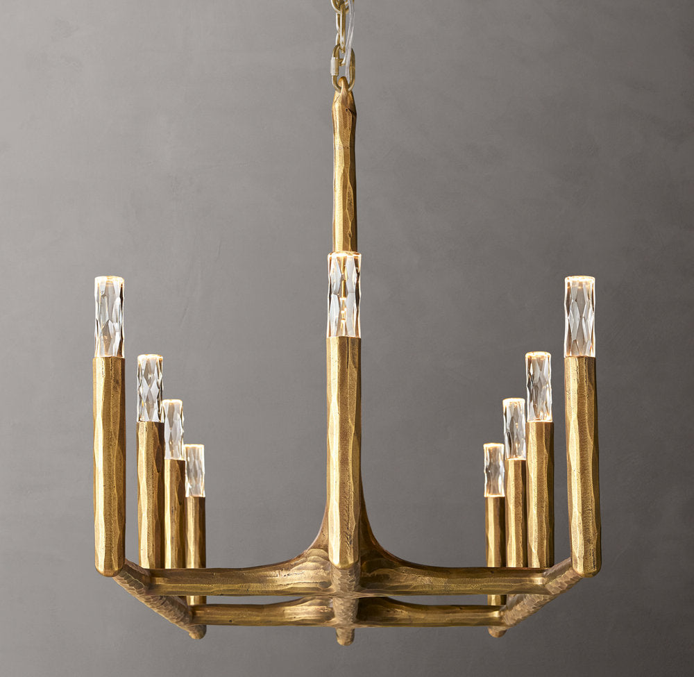 Alder Forge Linear Glass Chandelier