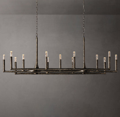 Alder Forge Linear Glass Chandelier