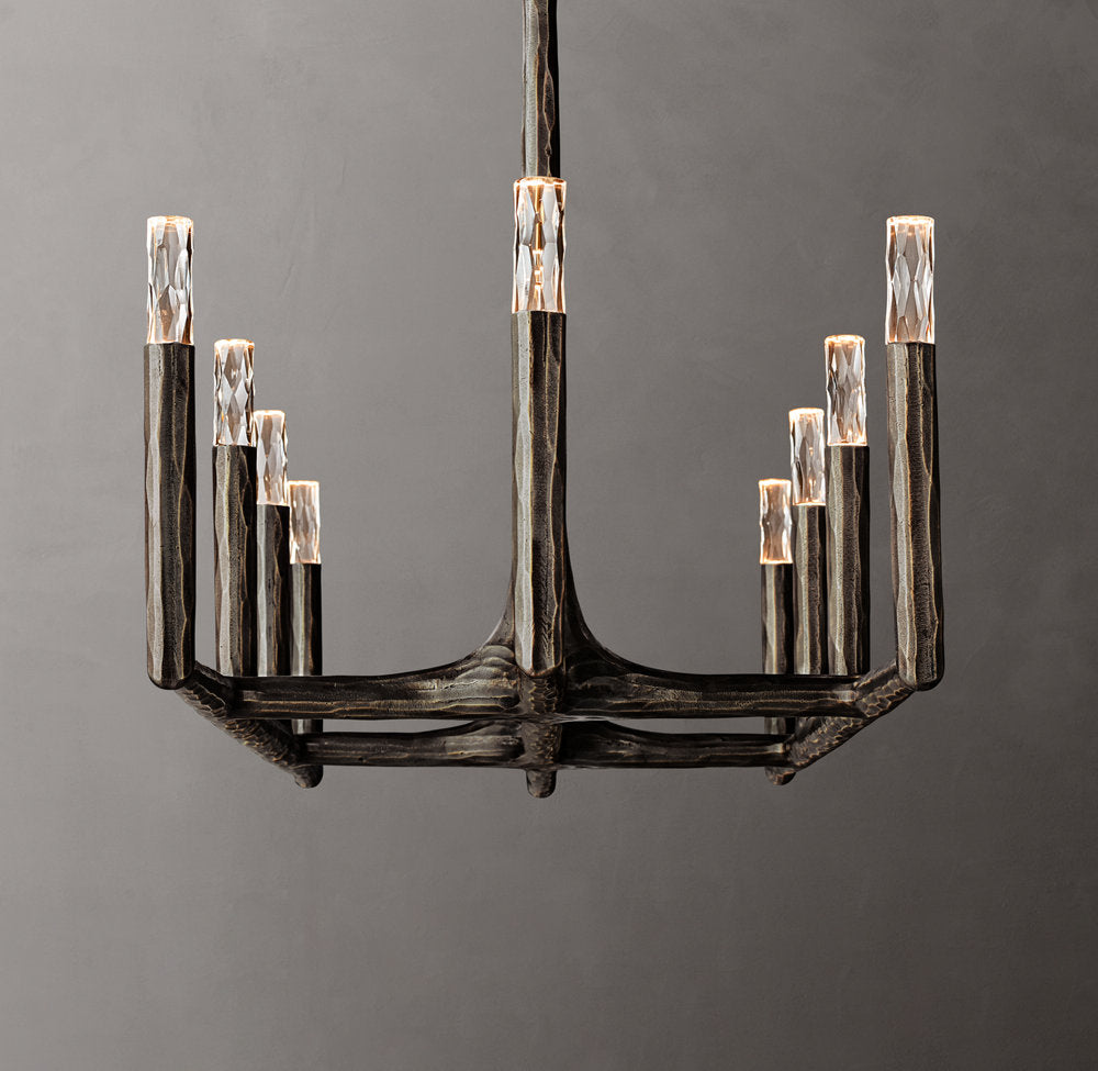 Alder Forge Linear Glass Chandelier