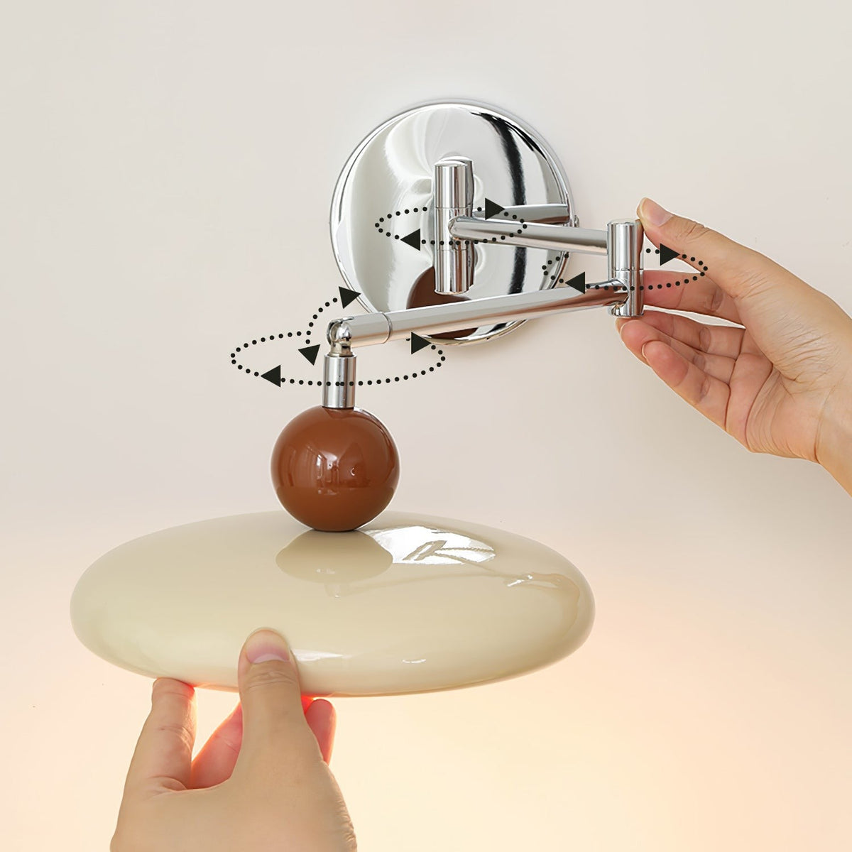 Arc Disc Swing Wall Light