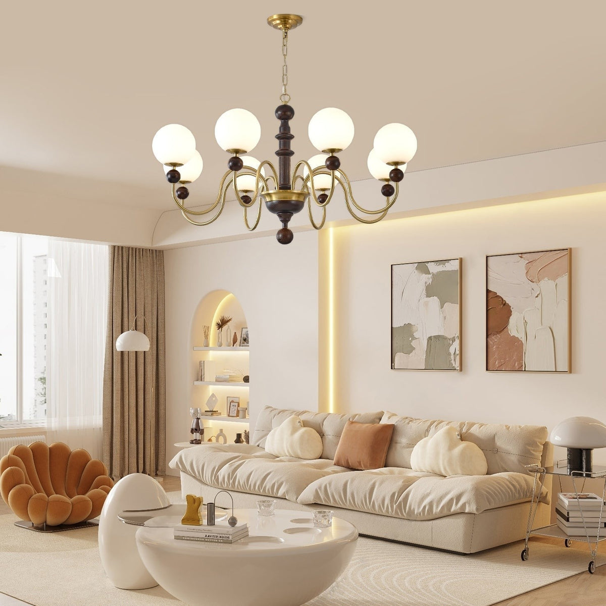 Arcwood Globe Chandelier