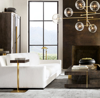 Articulated Clear Globe Mobile Chandelier