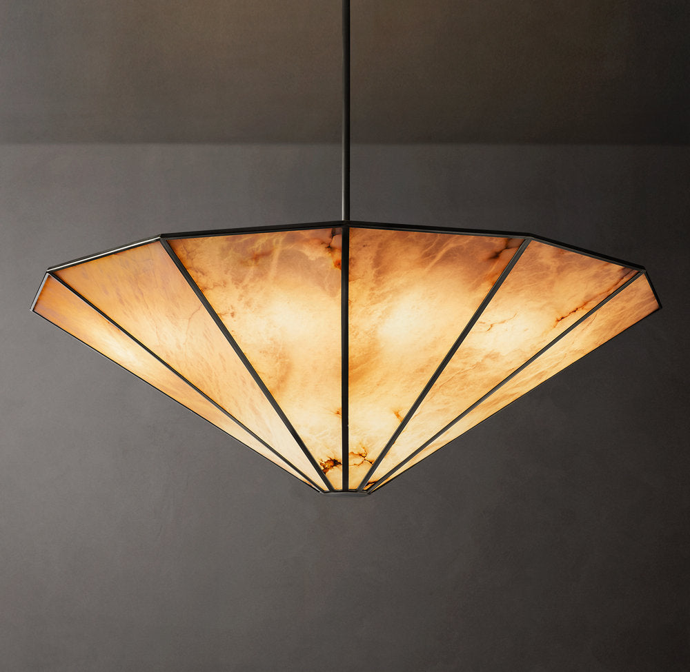Aurelia Alabaster Drum Chandelier