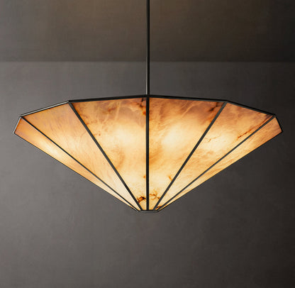 Aurelia Alabaster Drum Chandelier