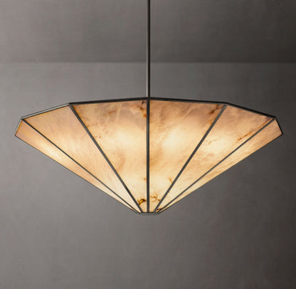Aurelia Alabaster Drum Chandelier