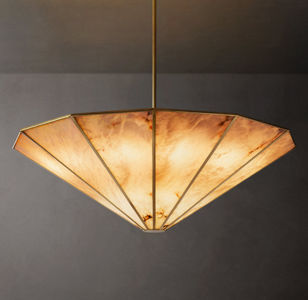 Aurelia Alabaster Drum Chandelier