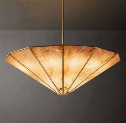 Aurelia Alabaster Drum Chandelier