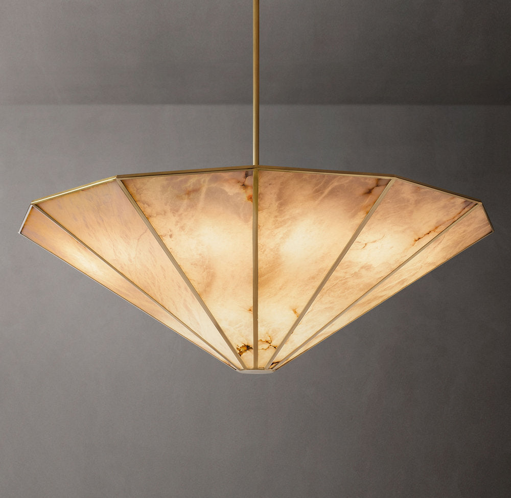 Aurelia Alabaster Drum Chandelier