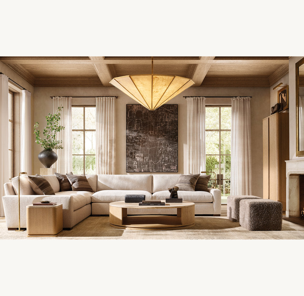 Aurelia Alabaster Drum Chandelier