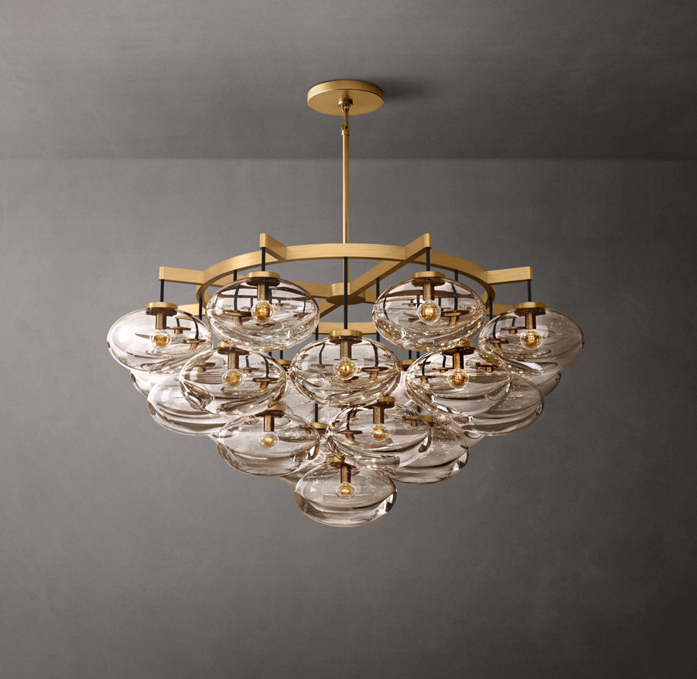 Aurelia Blown Glass Globe Chandelier