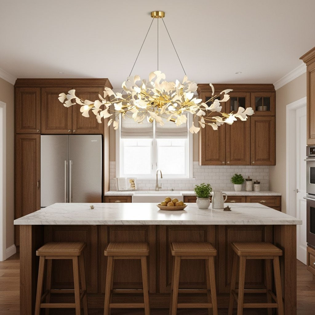 Aurora Ginkgo Leaf Chandelier