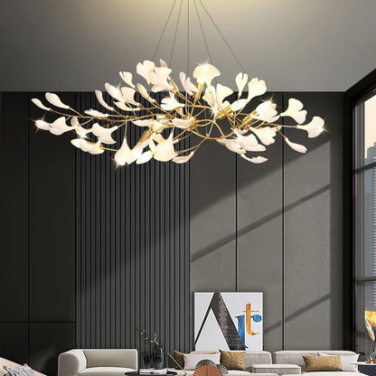 Aurora Ginkgo Leaf Chandelier