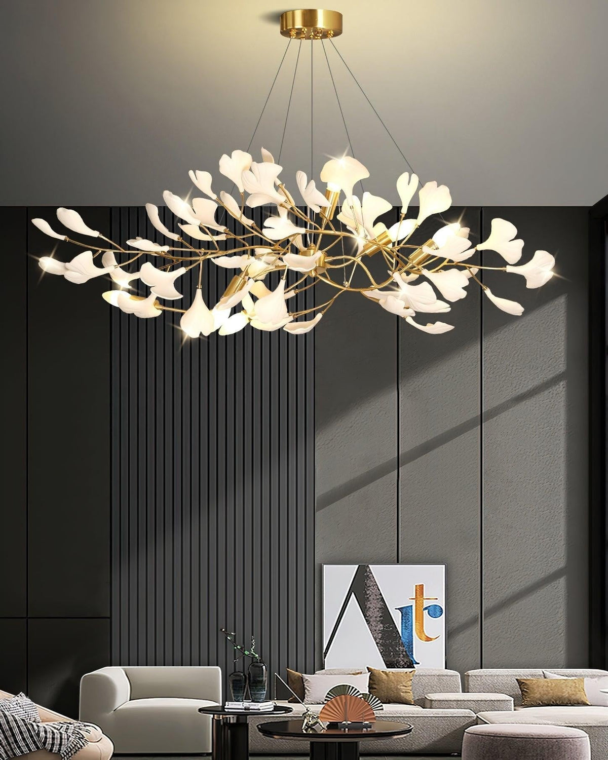 Aurora Ginkgo Leaf Chandelier