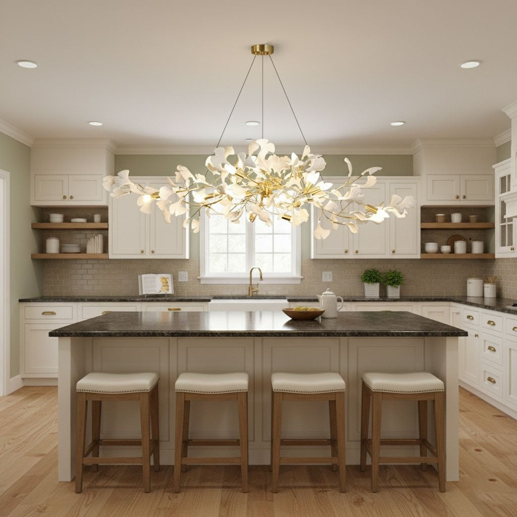 Aurora Ginkgo Leaf Chandelier