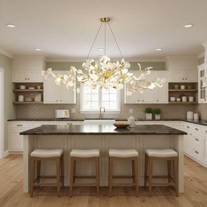 Aurora Ginkgo Leaf Chandelier