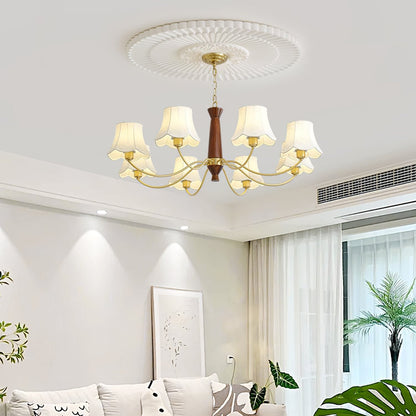 Aveline Fabric Shade Chandelier