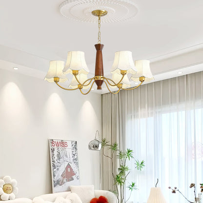 Aveline Fabric Shade Chandelier
