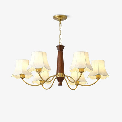 Aveline Fabric Shade Chandelier